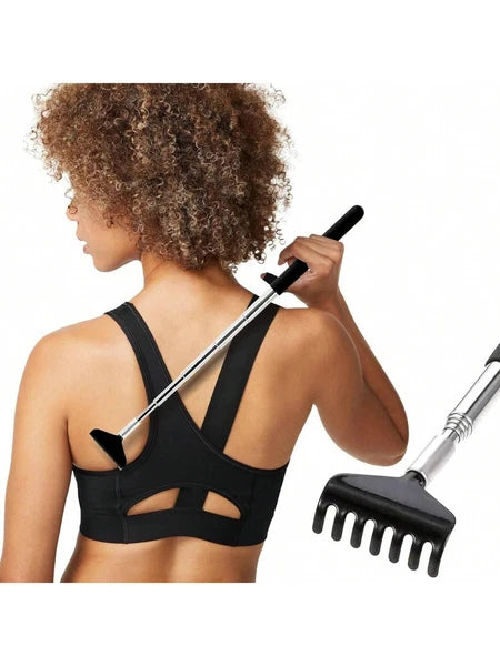 BEAR CLAW / RAKE BACK SCRATCHER Metal Extending Massager Telescopic Portable UK.