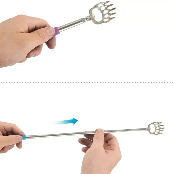6 pack - NuvoMed Bear Claw Telescopic Metal Extendable Back Scratcher Massager