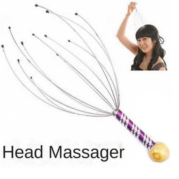 Octopus Scalp Massager - Relaxing Head Scratcher Stress Relief Hair Health UK