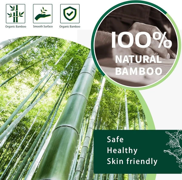 Durable Bamboo Back Scratcher with Non-Toxic Material for Safe Scratching