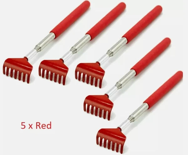5 x BEAR CLAW / RAKE BACK SCRATCHER Metal Extending Massager Telescopic Portable