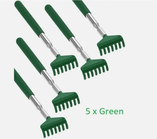 5 x BEAR CLAW / RAKE BACK SCRATCHER Metal Extending Massager Telescopic Portable