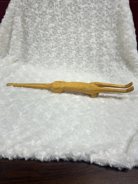Wooden Cat shaped Back Scratcher, Manual Massage Tool.  17” Long