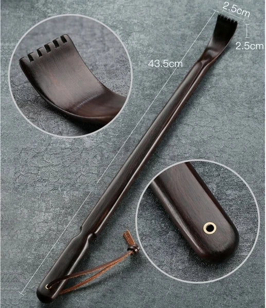 Ebony Wood Back Scratcher Itch Massage Health Care
