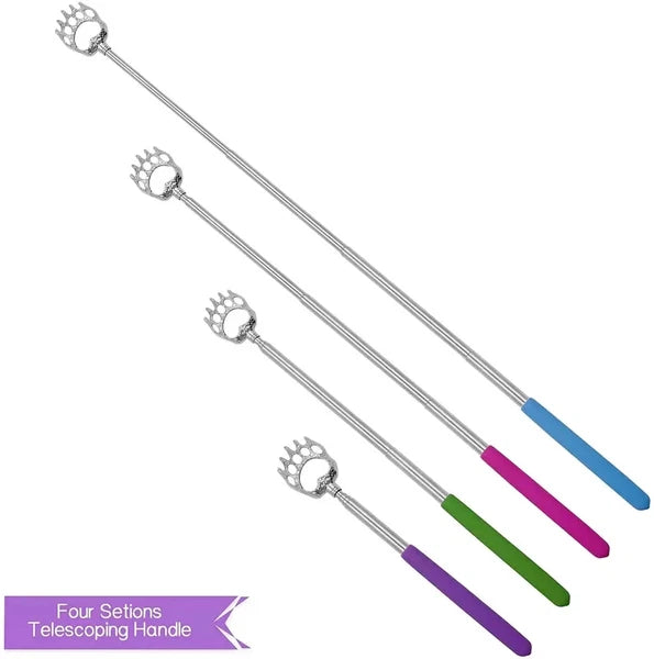 6 pack - NuvoMed Bear Claw Telescopic Metal Extendable Back Scratcher Massager