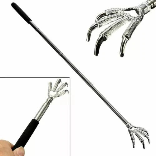 2pc Eagle Claw Telescopic Metal Back Scratcher Massager Relief Extends to 33"