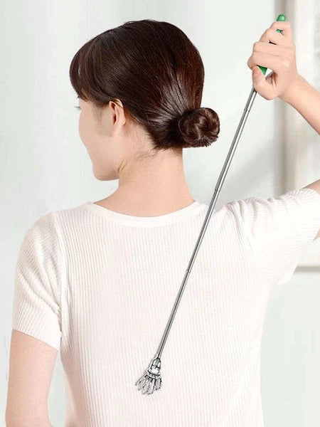EAGLE CLAW/RAKE BACK SCRATCHER Metal Extending Massager NEW Telescopic Portable