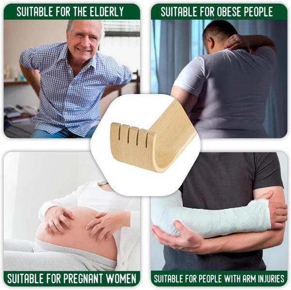 Natural Bamboo Back Scratcher Set - Thoughtful Gift for Instant Itch Relief