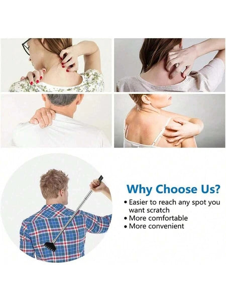 BEAR CLAW / RAKE BACK SCRATCHER Metal Extending Massager Telescopic Portable UK