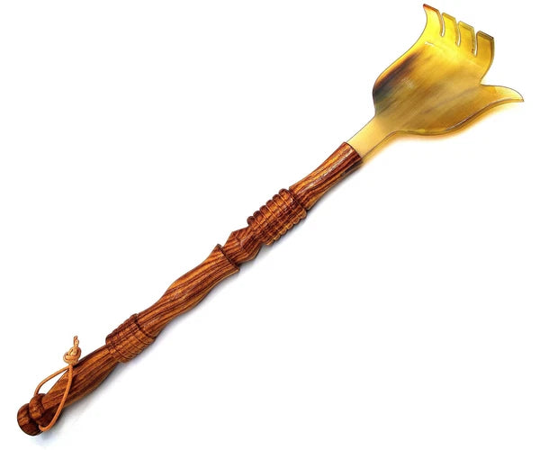 's Ox Horn Back Scratcher Handheld Traditional Handcrafted Scratching Massage...