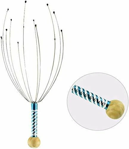 2 x Head Massager Metal Scalp Neck Body Natural Relax Pain Relief Scratcher New