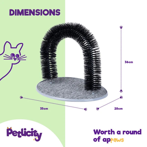 Cat Scratch Arch Kitten Massaging Scratching Scratcher Pet Grooming Play Catnip