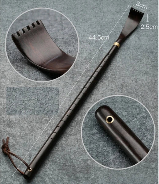 Ebony Wood Back Scratcher Itch Massage Health Care
