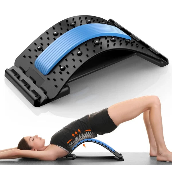 Back Stretcher for Pain Relief Multi Level Spine Board for Lower Upper Support