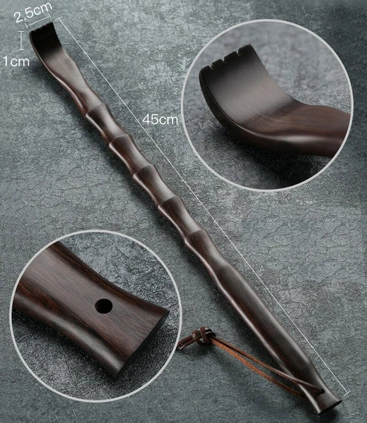 Ebony Wood Back Scratcher Itch Massage Health Care