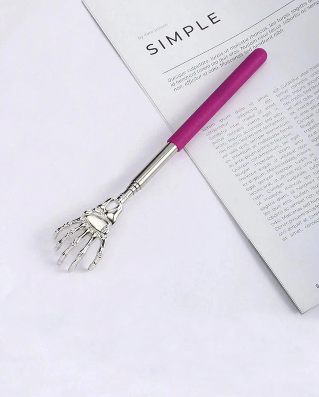 EAGLE CLAW/RAKE BACK SCRATCHER Metal Extending Massager NEW Telescopic Portable
