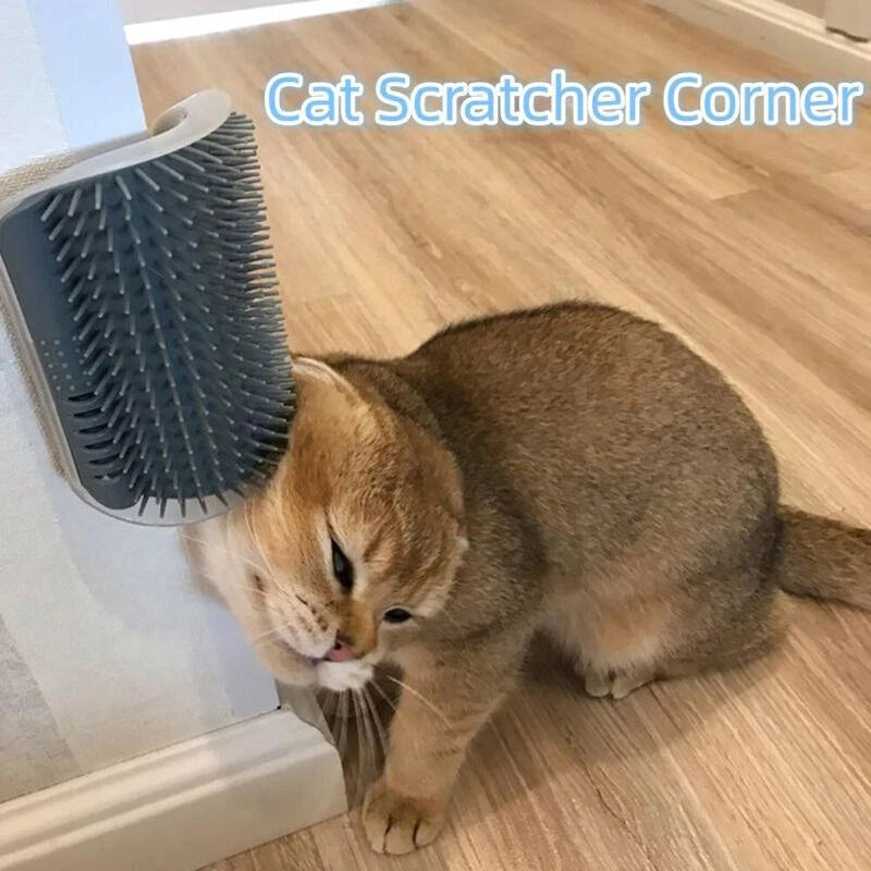 Cat Scratcher Massager for Cats Scratching Pets Brush Remove Hair Comb Grooming