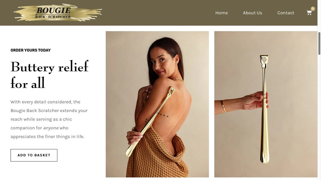 BACK SCRATCHER GOLD DIPPED 17.5"  BRAND NEW!