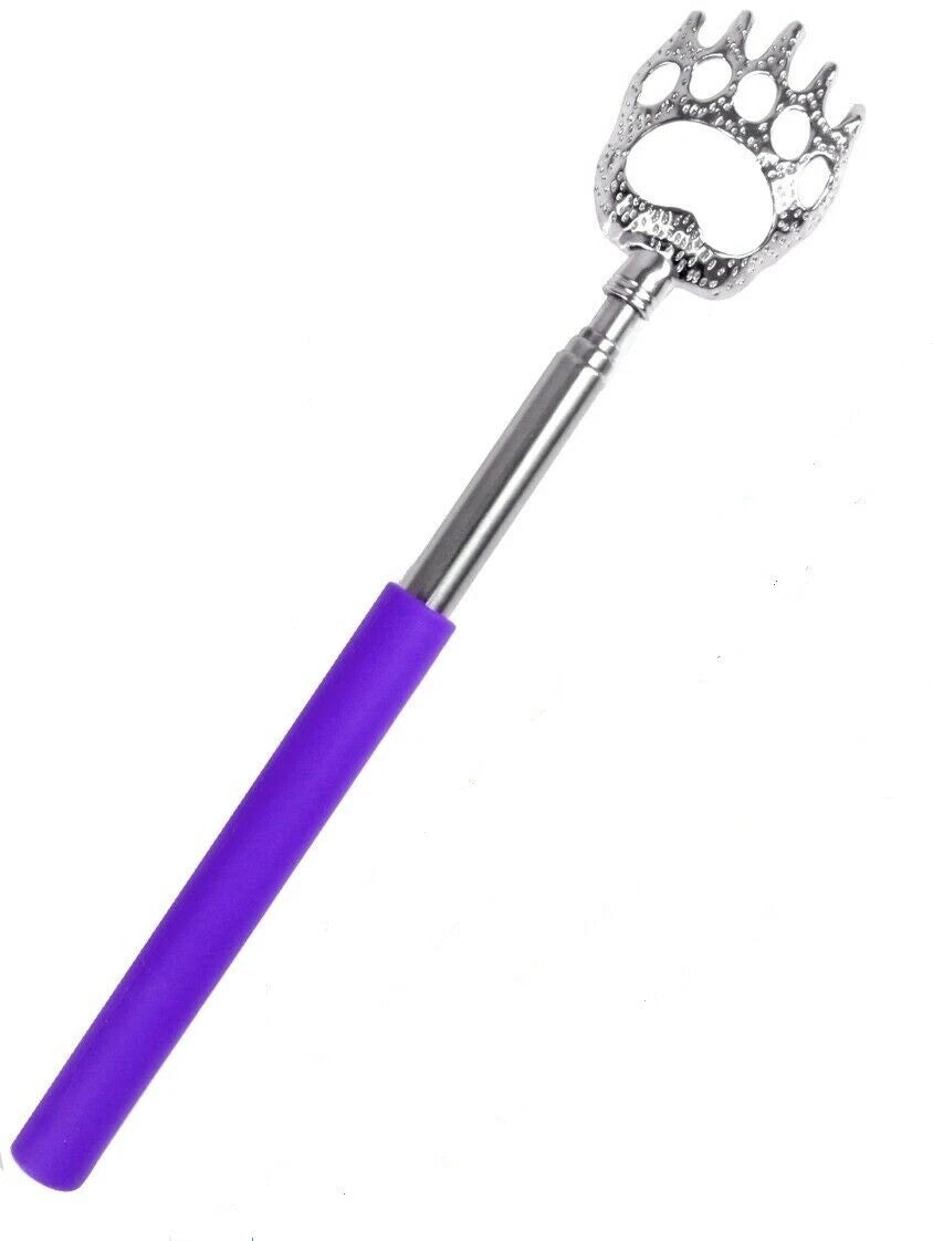 BEAR CLAW  BACK SCRATCHER Metal Extending Massager Telescopic Portable UK.