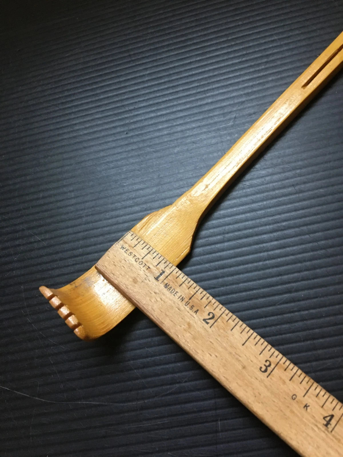 Vintage 1990s Knobler Bamboo Tickling Back Scratcher 16.5"L x 1"W