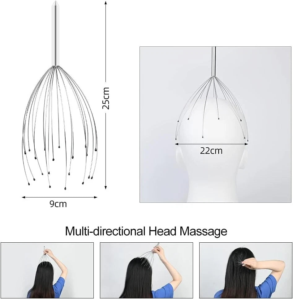 3x Premium Quality Portable Scratchers 20 Prongs Head for Deep Body Relaxation