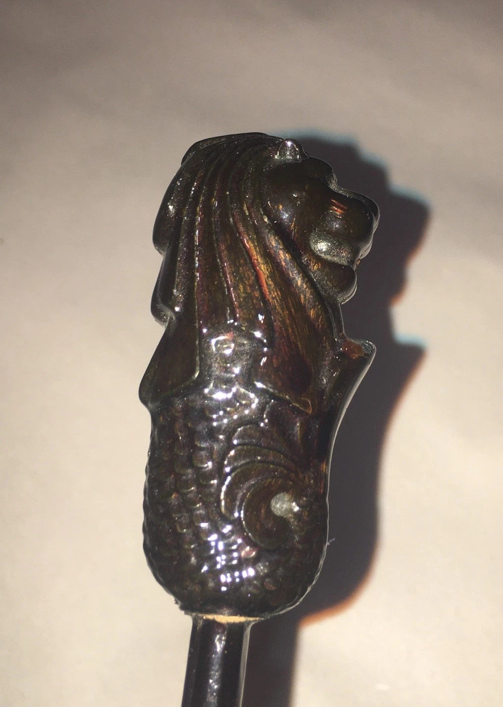 Lions Head Wooden Back Scratcher Decorative