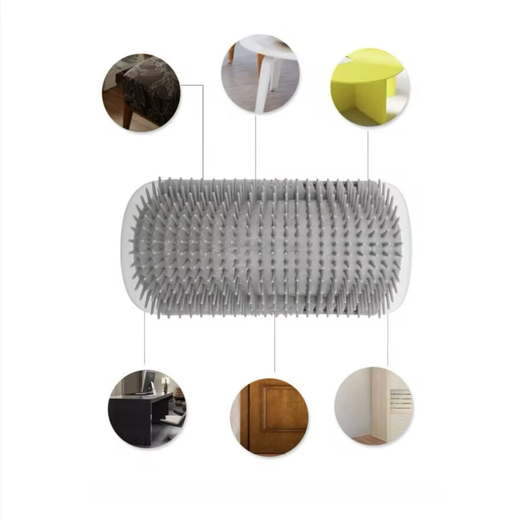 Cat Self-Groomer & Face Scratcher -Wall Corner Massage Comb, Grooming Brush Tool