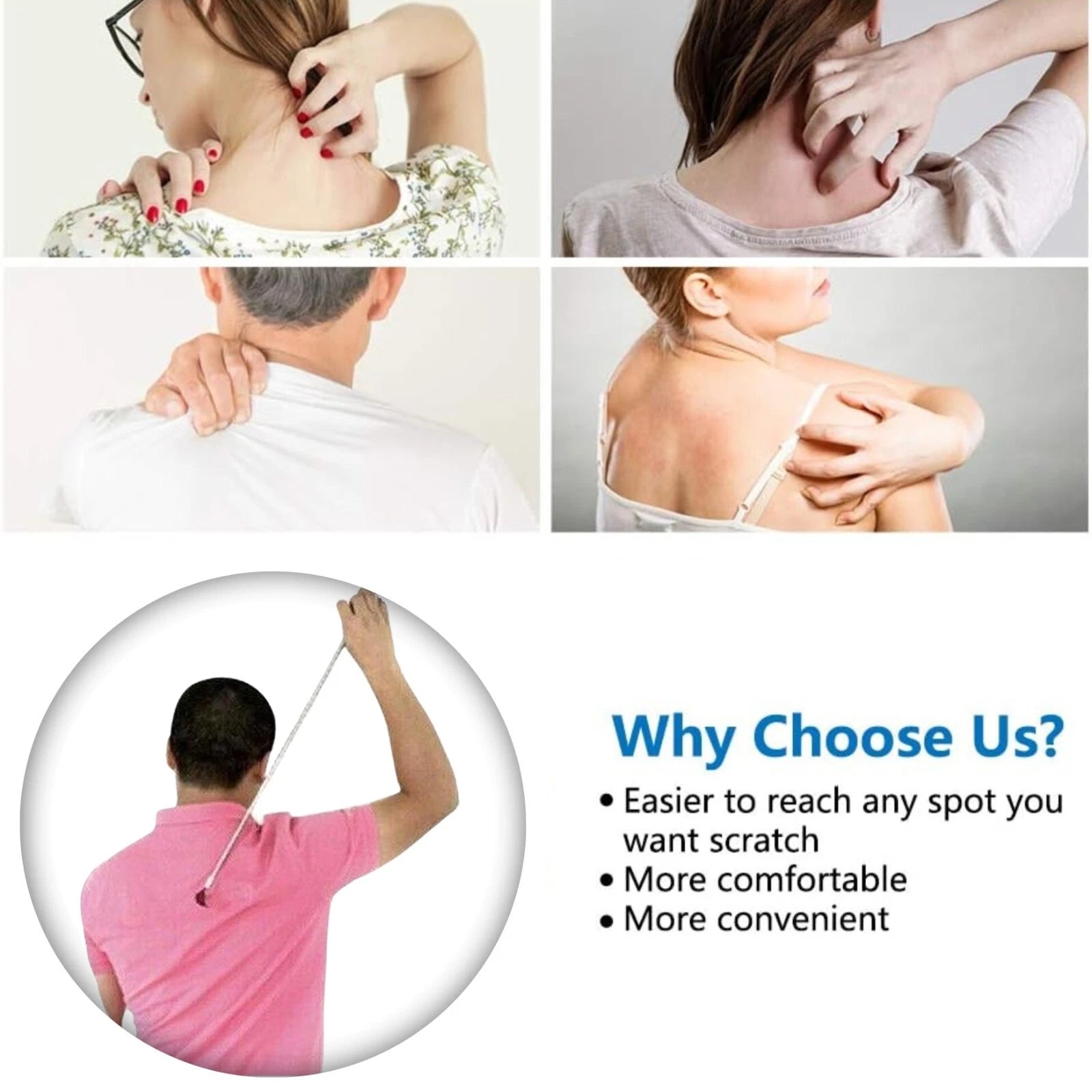 36cm Extendable Back Scratcher Home Essential Retractable Portable Tickler Gift