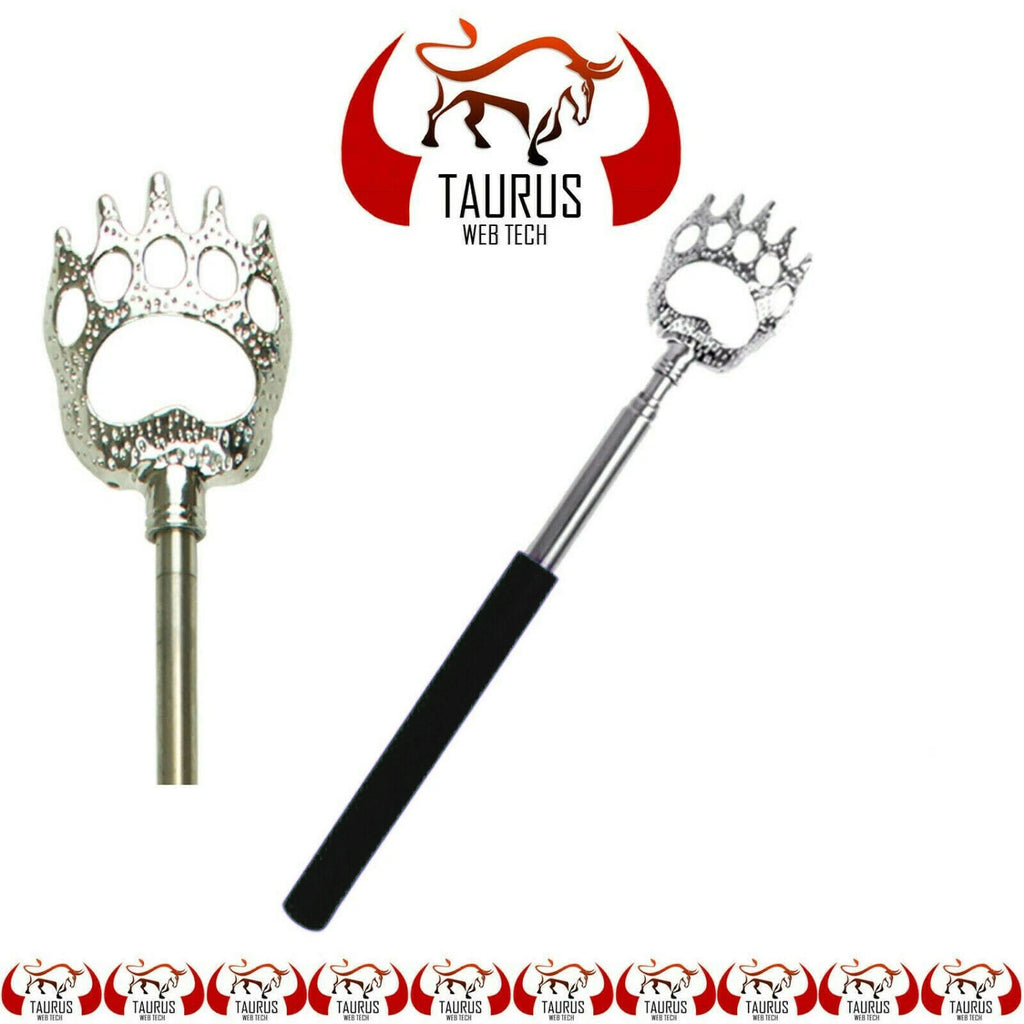 BEAR CLAW BACK SCRATCHER Metal Extending Extendable Massager Portable Telescopic