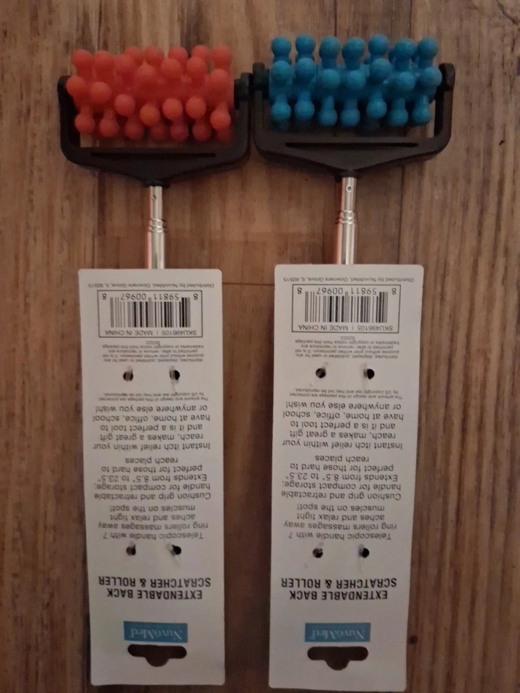 2 Pack! Nuvomed Back Scratcher Portable Extendable Back Scratchers 23''