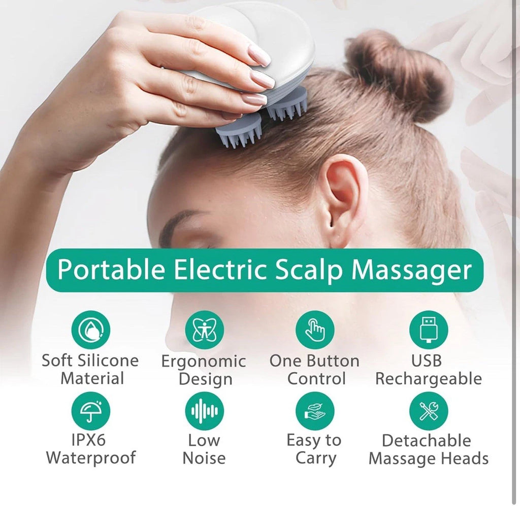 Electric Scalp Massager, Portable Head Massager