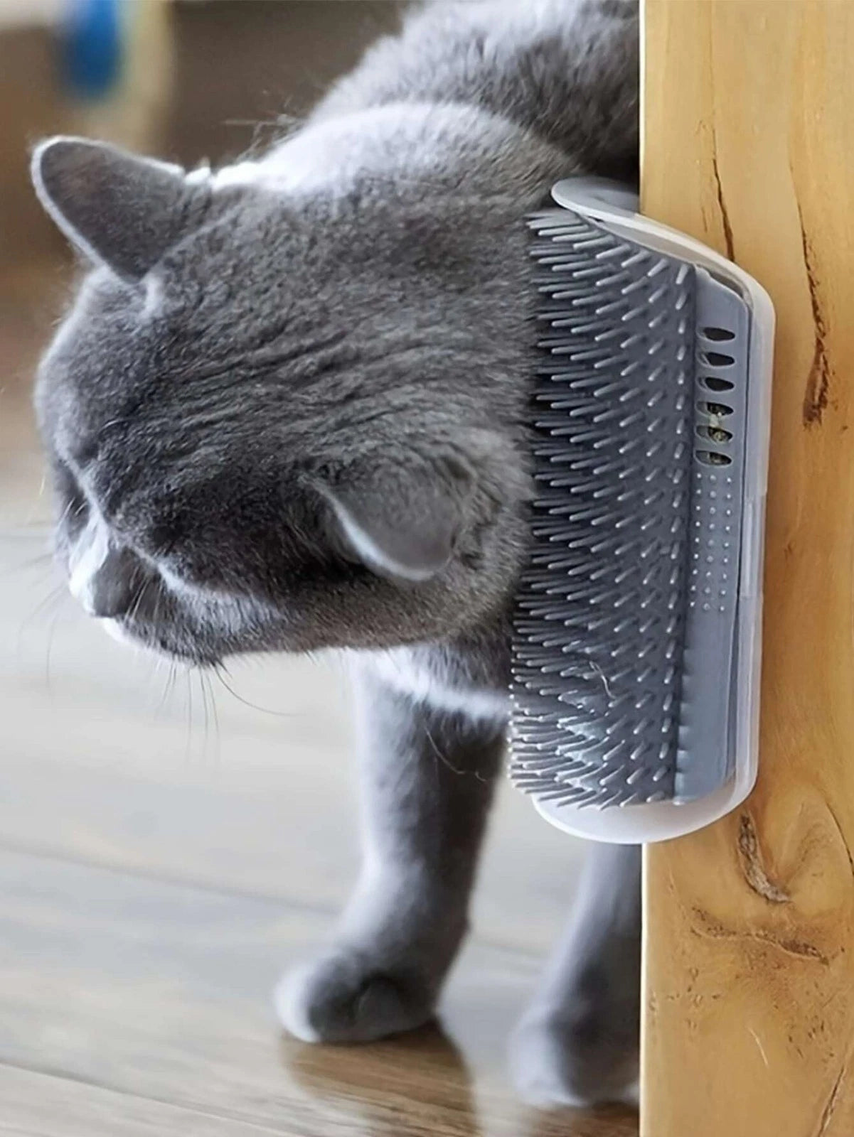 1x Cat Self Groomer Brush Wall Corner Grooming Brush Massage hair scratcher
