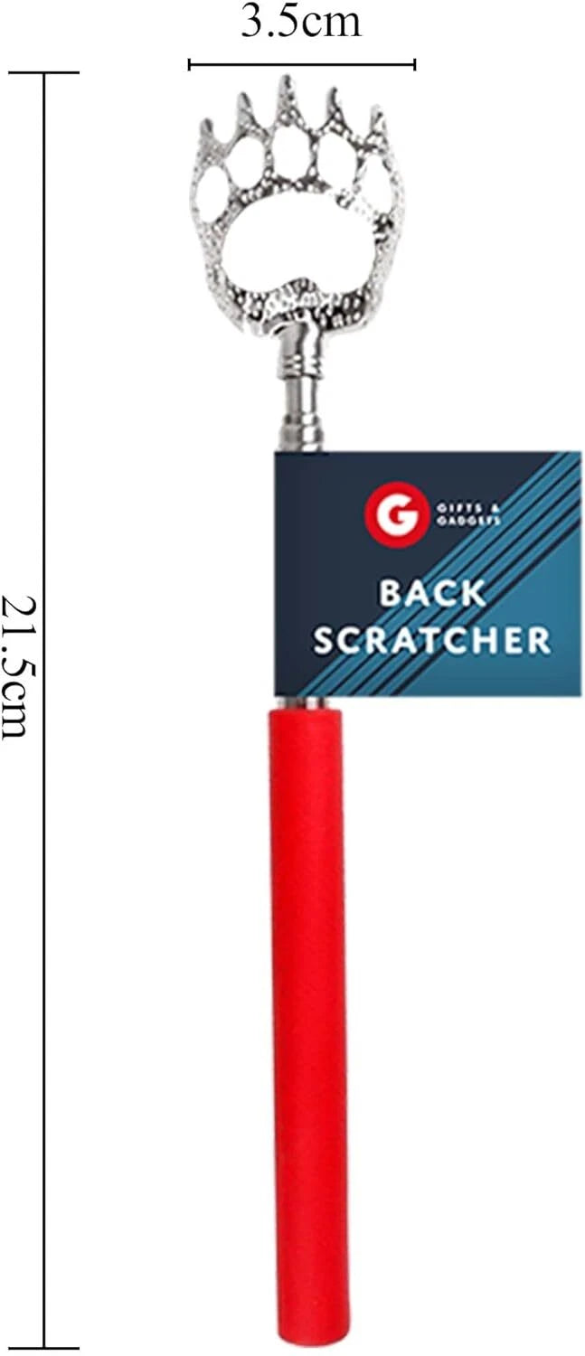 Portable Extendable Bear Claws Metal Back Scratchers,Rubber Handle Adults Gadget