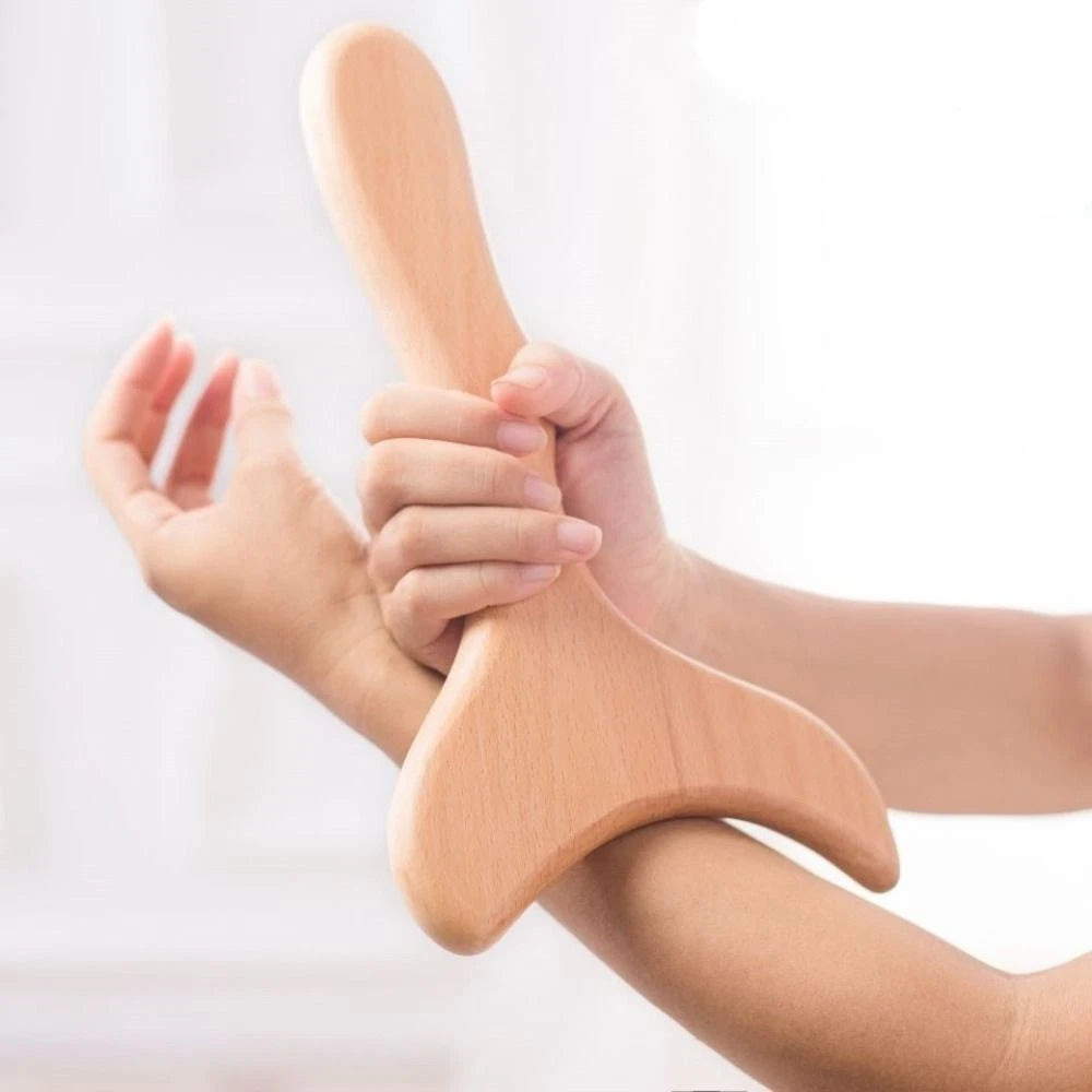 Professional Gua Sha Board Wood Meridian Massager Body Scraper  For Full Body