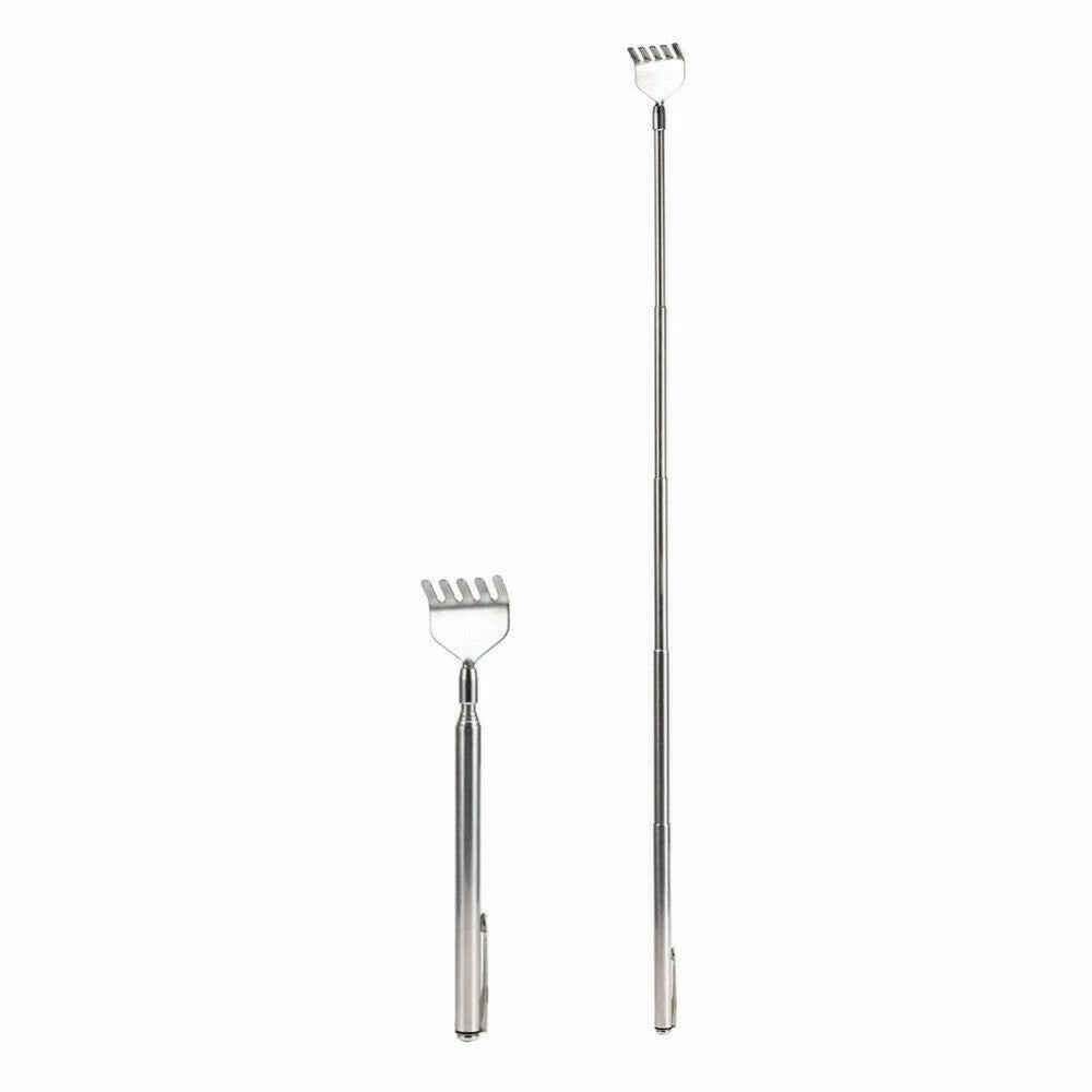 Stainless Steel Back Scratcher Telescopic Extendable Itching Aid Extender USA