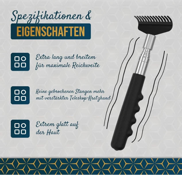 Raafi Large Robust Back Scratcher For Smooth Scratching Against Itching. Back