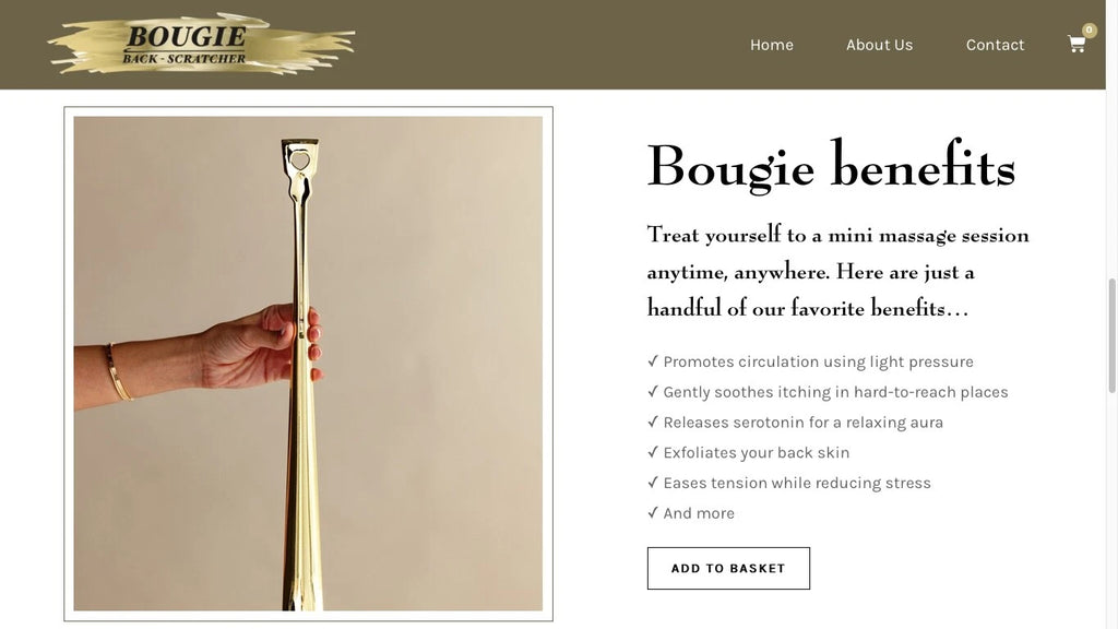 BACK SCRATCHER GOLD DIPPED 17.5"  BRAND NEW!