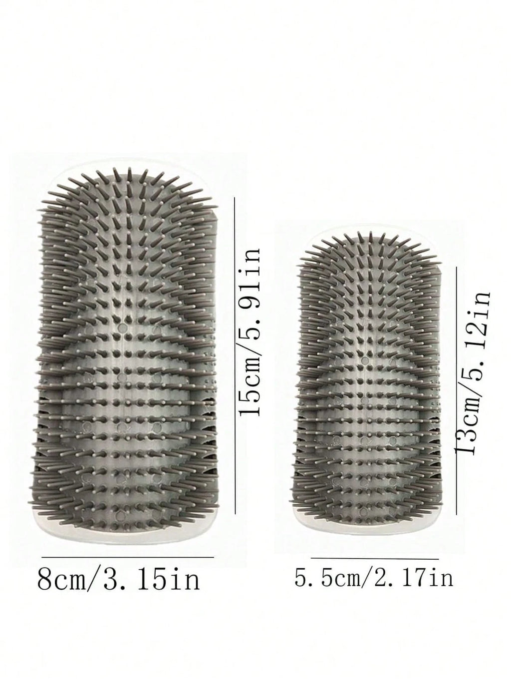 1x Cat Self Groomer Brush Wall Corner Grooming Brush Massage hair scratcher