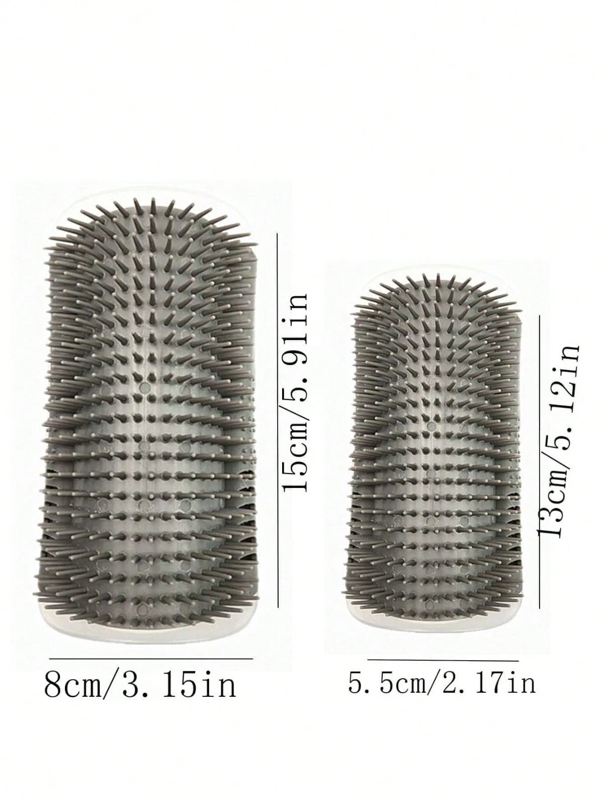 1x Cat Self Groomer Brush Wall Corner Grooming Brush Massage hair scratcher