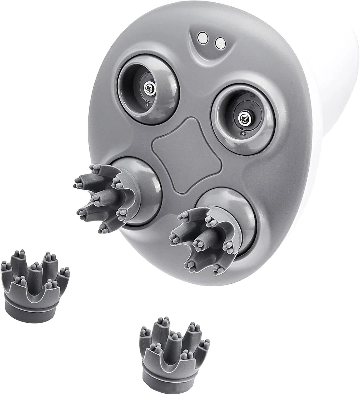 AMAZON BASICS ELECTRIC SCALP MASSAGER WITH FOUR MASSAGE MODES - WHITE