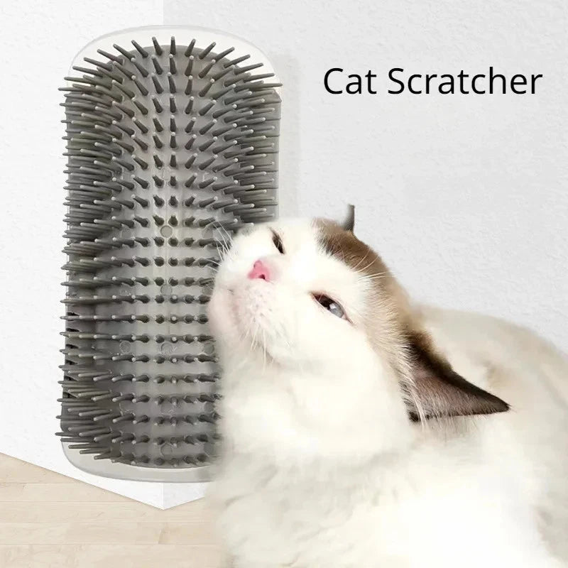 Cat Corner Brush Comb Massager for Cat Arch Plastic Scratcher Remove Hair Comb G