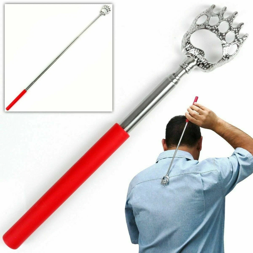 BEAR CLAW BACK SCRATCHER Metal Extending Extendable Massager Portable Telescopic