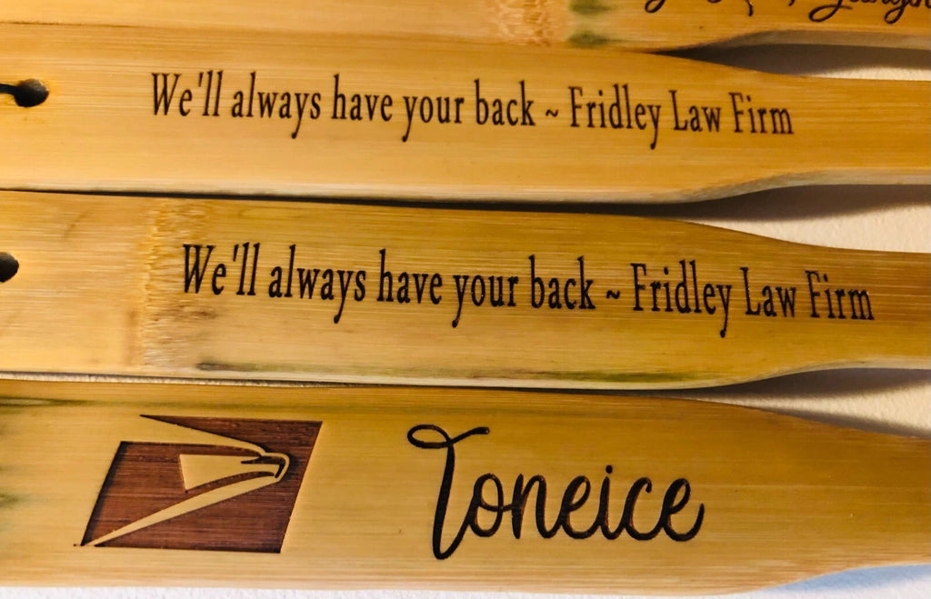 Personalized ”Bamboo Wood Back Scratcher