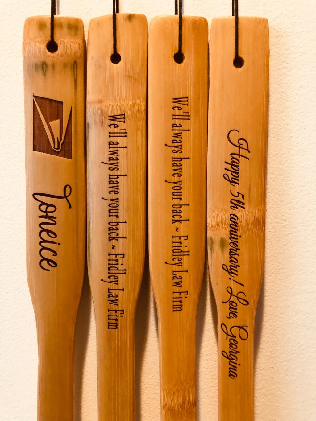 Personalized ”Bamboo Wood Back Scratcher