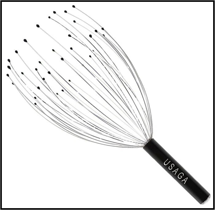 USAGA 36 Fingers Head Massager Scalp Massager Head Scratcher for Head Body Relax
