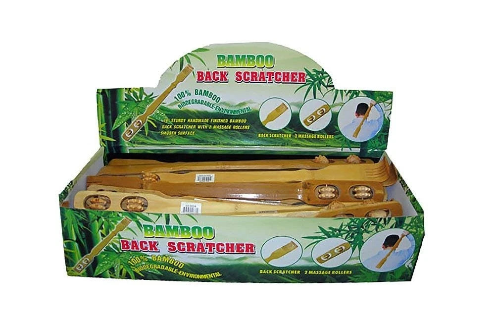 Diamond Visions 22-0638 Bamboo Back Scratcher with Mini Massager MultiPack (2...