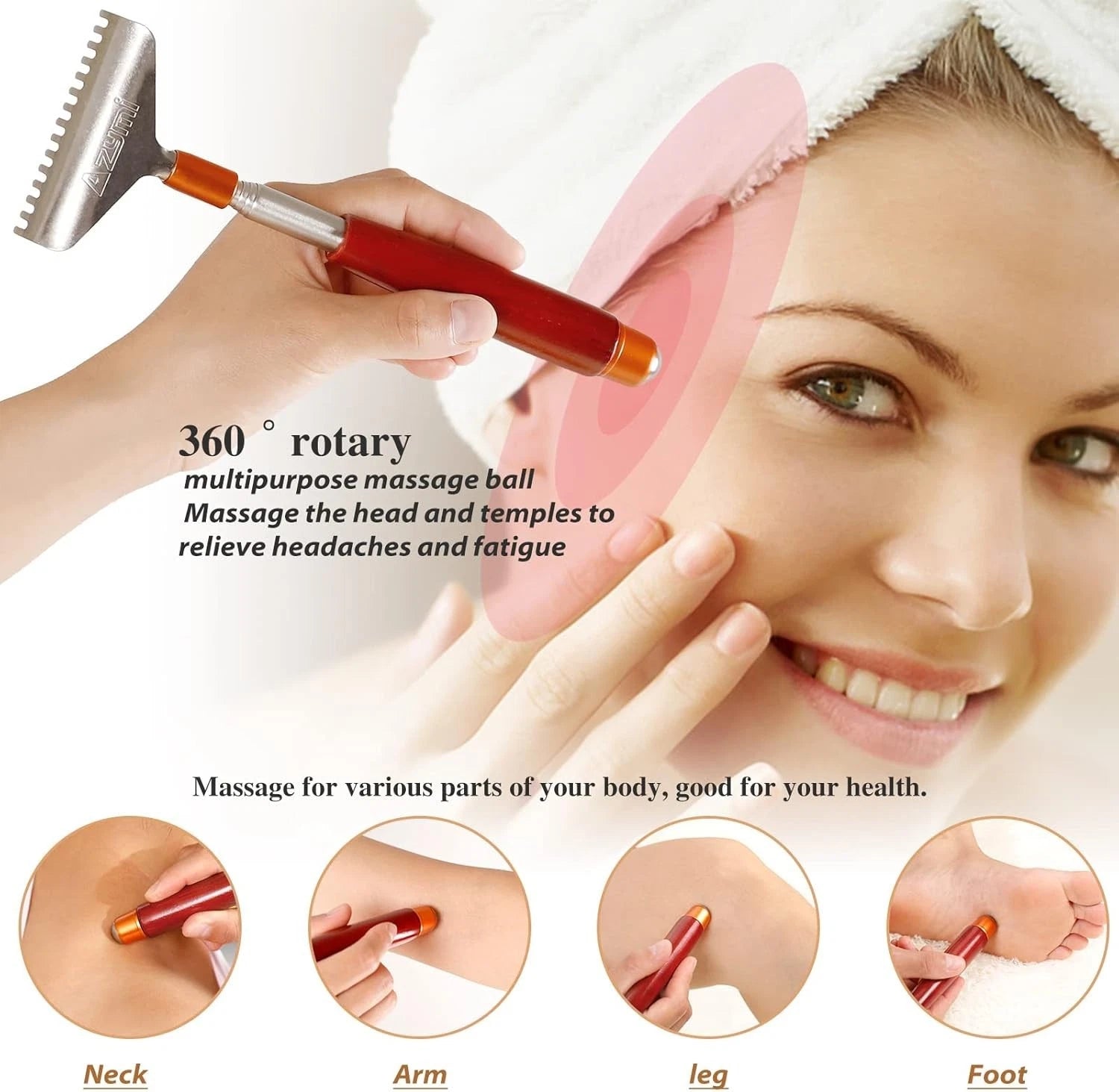 Long Back Scratcher with Safe Rounded Claw - Perfect for Versatile Massaging