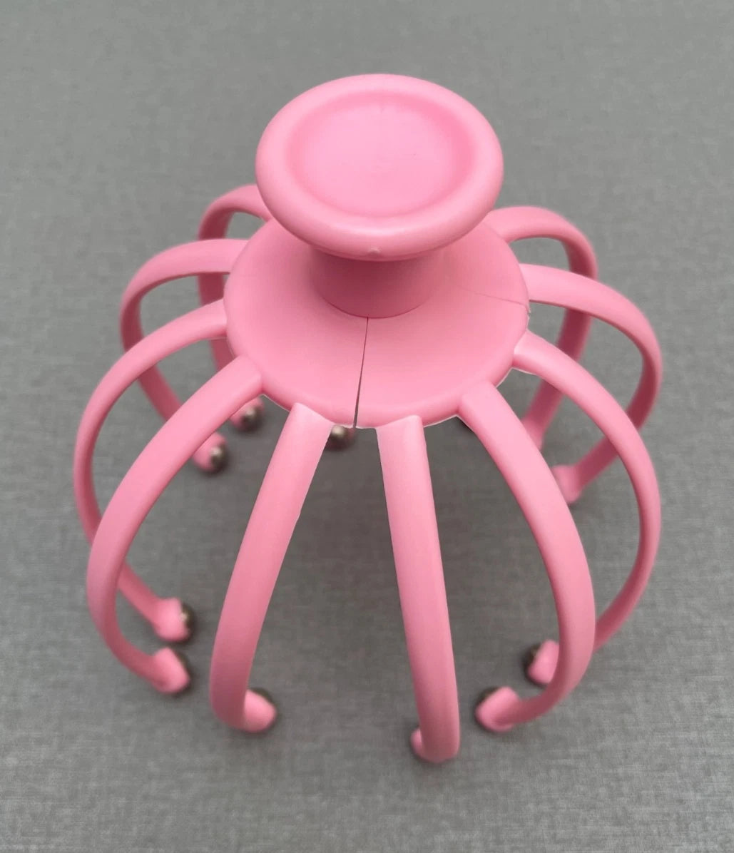 Head Massager Scratcher Neck Massage Scalp Relax Calm Stress Relief Octopus