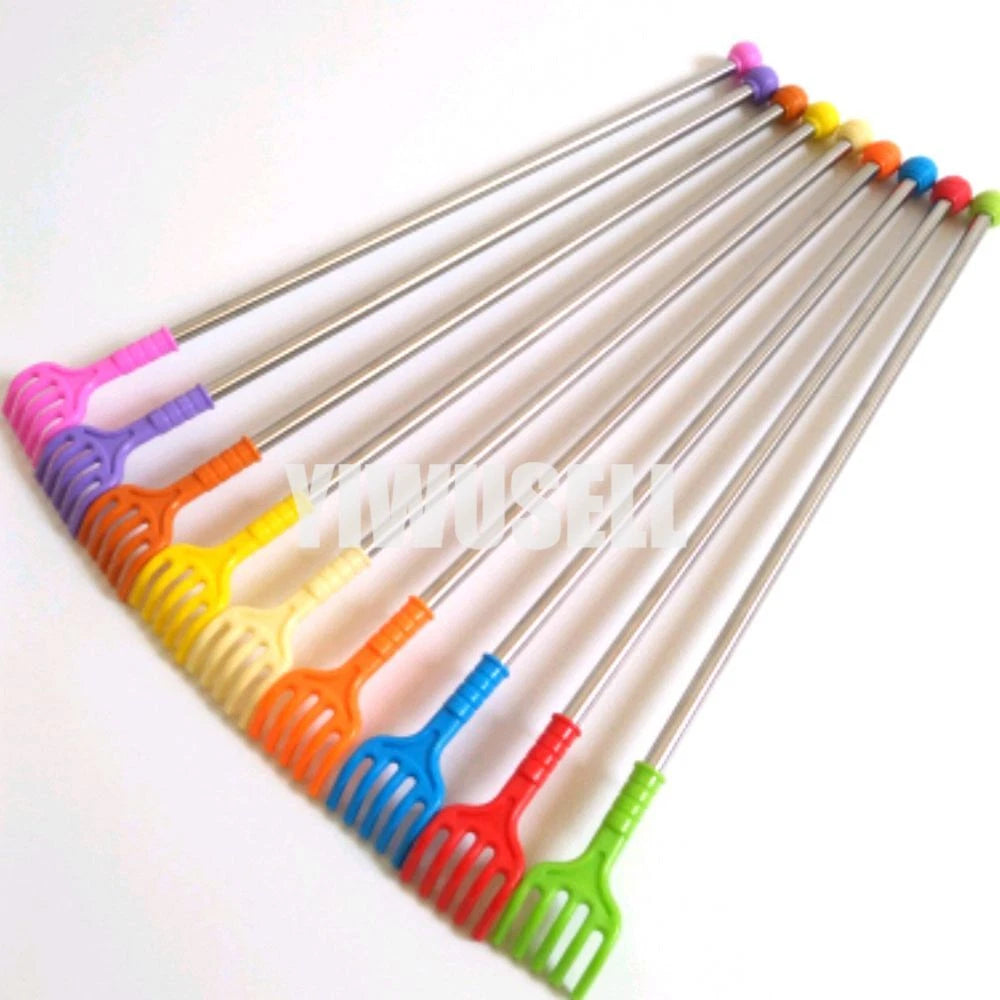 Back Scratcher 44cm Assorted Colours Metal Plastic Massager Itch Portable NEW