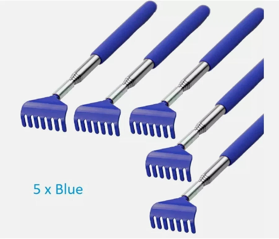 5 x BEAR CLAW / RAKE BACK SCRATCHER Metal Extending Massager Telescopic Portable